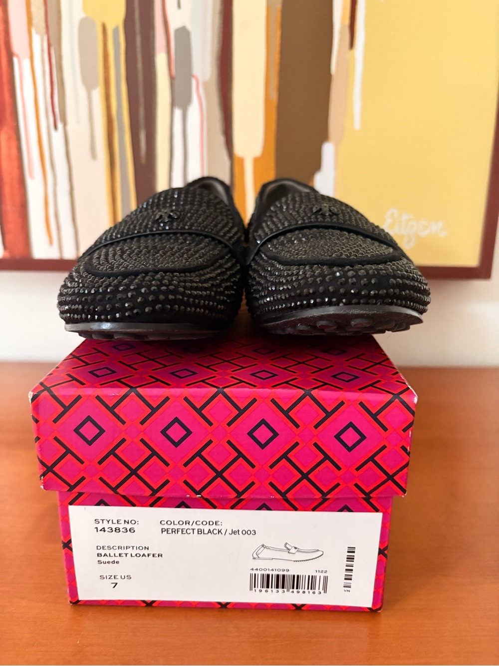 Tory Burch rhinestone embellishment loafers 
 - Size 7